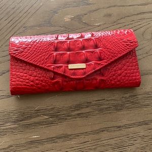 Brahmin wallet.  Red leather.  Gently used